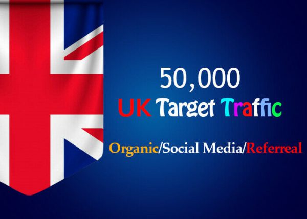 Unlimited Organic Keyword Target Web Site Traffic from UK Social Media For 8$