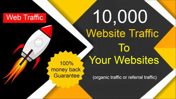 10,000 Real high quality organic website Traffic 100% Real Web Traffic ( SEO )