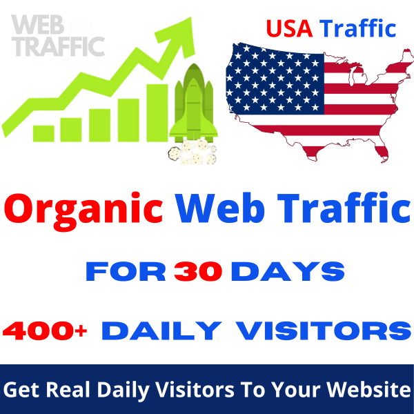 Unlimited US only Google targeted website web traffic for 30 days